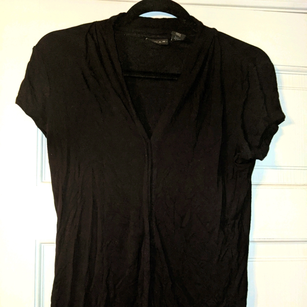 basic black dressy tee